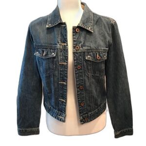 GAP Denim Trucker Jacket Jean Blue Women's Sz S